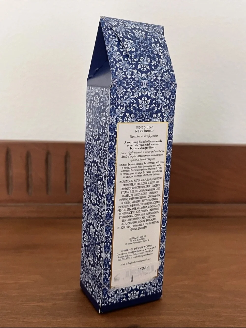 Michel Design Works Indigo Seas Jasmine Hand Cream w/ Shea Butter 2.5 oz